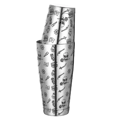 Boston Shaker Skull Rose