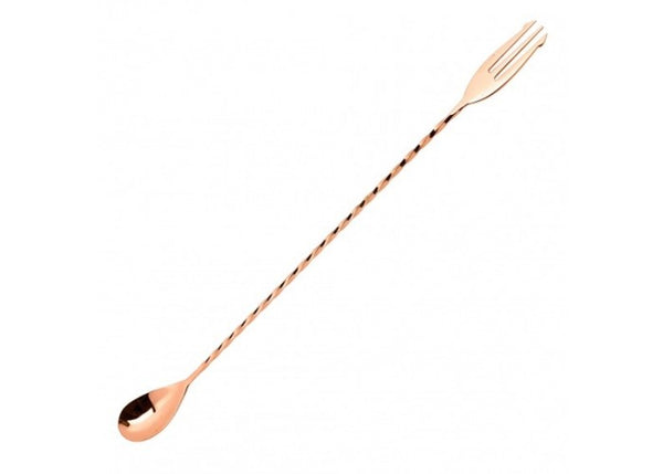 Bar spoon tridente cobre 40cm