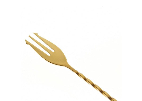 Bar spoon tridente dorado 40cm