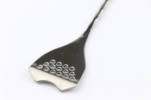 Bar spoon colador 40 cm color plata