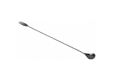Bar spoon Tridente Gunmetal Black 40 cm